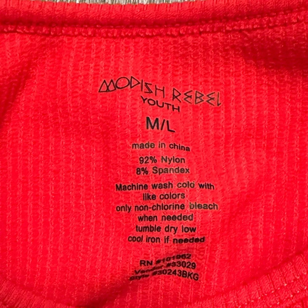 Vibrant Red Kids Short Sleeve Tee - Picture 2 of 5